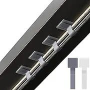 LX IntMfr. Hook and Loop Cable Ties, Self Adhesive Hook and Loop Cable Straps, Sticky-back Cord Organizer, Cable Clip, Household & Office Essentials, 40Pcs per Pack