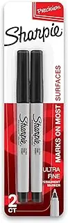 Sharpie Ultra Fine Marker, Black (Pack of 2)