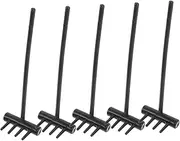 Gogogmee 5pcs Sandbox Mini Rake Decorative Sand Table Rakes for Zen Garden Miniature Landscape DIY Projects for Home Office Creative Crafts