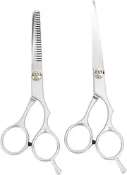 MERRYHAPY 2pcs Salon Professional Hair Cutting Scissors Set Thinning Shears Finish for Barbers and Hairdressers