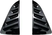 YJVVWQVF Rear Window Louvers Compatible for VW Polo MK4 MK5 MK6 Polo 9N 6R 6C AW TSI MPI GTI 2001-2023 Triangle Shade Spoiler Bodykits(MK6 Gloss Black)