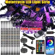 14X Smart Color bluetooth Motorcycle LED Light Strip Glow Accent Neon Wheel Pod