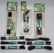 Glenco Shoe Laces Lot Brown Black Various Sizes Dress Laces Vintage