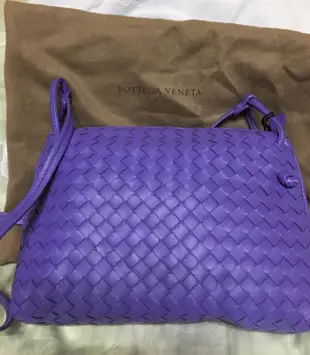 BOTTEGA VENETA BV編織貝殼包 肩背/斜背 全新 熏衣草紫~ 106/8德國帶回 網路抓圖 實圖已補