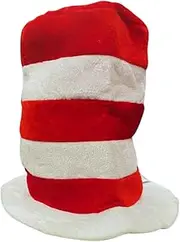The Costumery Cat in Hat HAT – Quick & Easy Halloween Costume Outfit Adult Costume or Child Costume for Book Week, Fantasy Cosplay, Themed Parties, Fancy Dress Parties & More