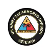US Army 2nd Armored Division Hell On Wheels Golf Ball Marker Gift + HAT CLIP