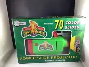 VINTAGE MIGHTY MORPHIN POWER RANGERS POWER SLIDE PROJECTOR W/ 70 SLIDES IN BOX