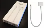 Genuine Apple Lightning to 30Pin audio/sync Adapter Cable for iPhone iPod iPad A