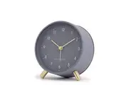 NOAH Charcoal Grey Silent Alarm Clock by One Six Eight London