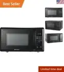Compact Countertop Microwave Oven with Touch Control, LED Display, 700W, 10 P...