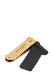 Saint Laurent Designer-engraved Money Clip - Gold - One Size One Size