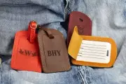 Custom Luggage tags personalized, Leather luggage tags, luggage tag favor