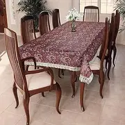 Homerz Premium Dining Table Cover for 6 to 8 Seater, 60 x 90 inch Size, Waterproof and Dustproof (Jaipuri)