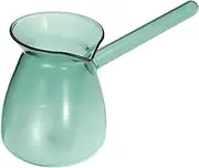 SECFOU Premium Glass Coffee Pot Milk Warmer Dispenser Tea Cup Storage Jar Home Accessory