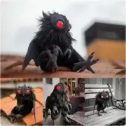Mothman Baby Poseable Art Doll Ornament Decoration Suitable For Halloween Party