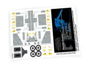 CUSTOM STICKERS for STAR WARS Set 7163 REPUBLIC GUNSHIP , MODELS AND DISPLAYS