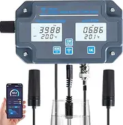 6 in 1 Water Quality Tester, Multi-Function Water Quality Monitor S.G PH EC Salt TDS Temp with Digital Display for Aquariums, Hydroponics, Pools