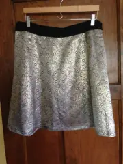 Narciso Rodriguez 12 NWT For Design Nation Lined Metallic Short Skirt