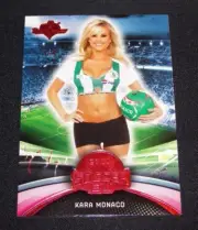 2014 Benchwarmer KARA MONACO Soccer #3 Red Foil Variant #1/1 Playboy PMOY Sexy