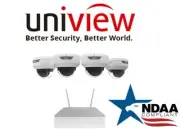 UNV 2MP 4-Ch IP67 NDAA including WiFi Kit Audio IP Uniview Security Cameras
