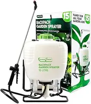 Garden Greens Pressure Sprayer Backpack Design, Convenient and Efficient Spraying for Gardening and Cleaning Needs - 15L