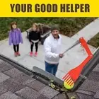 Gutter Cleaning Tool Drain Cleaner Orange Rust Resistan Yard Rotatable Handle