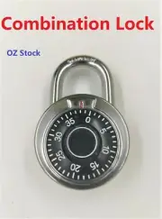 Combination Lock for School Locker Solid Steel Shackle Combination Lock