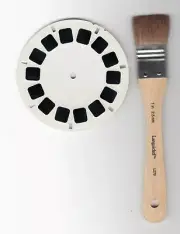 1" in High Quality Extra Soft Camel's Hair Brush for Cleaning View-Master reels