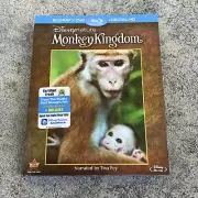 Selaed Monkey Kingdom Disney Nature (Blu-ray/DVD, 2015, 2-Disc Set) w/ Slipcover