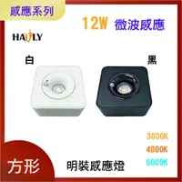 在飛比找PChome24h購物優惠-HAFLY LED超薄明裝圓方形感應燈 櫥櫃燈/裝飾燈/走廊