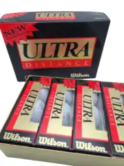 (4) Sleeves 90 Wilson Ultra Distance Golf Balls Nestle Supervalu Logo