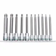 Kincrome K5525 - Ball-End TORX Socket Set Long Series 11 Piece 1/4 & 3/8 Drive