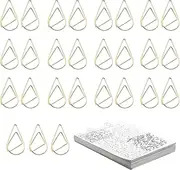 100PCS Drop-Shaped Paperclips Bookmark Clips Mini Binder Clips,Gold Paper Clips Decorative Paper Clips Creative Paper Clips Document Paper Clips Metal Folder Metal Paper Clips Bookmarks