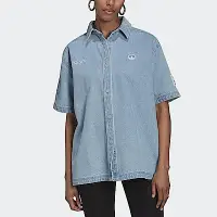 在飛比找Yahoo奇摩購物中心優惠-Adidas Denim Shirt [HL9060] 女 