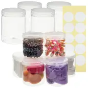 8 oz Storage Containers with Lids for Slime DIY Crafts, 10 Pack