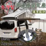 專用款 賓士BENZ MARCO POLO馬可波羅/CADDY CALIFORNIA 露營車 車邊帳 鋁柱底座保護套件