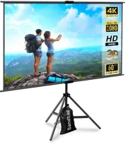 Small Portable Projector Screen Tripod Stand and Mobile Projection Screen