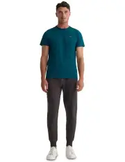 [Oxford] Ben Organic Cotton T-shirt in Petrol Blue