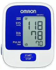 Omron 8712 White Blue Blood Pressure Monitors (White and Blue)