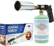 [Flame King] Grill Gun Propane Torch, Culinary Kitchen Torch for Sous Vide Cooking, Searing, Professional Cooking, Charcoal/Fire Starter
