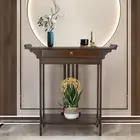 Vintage Rustic Console Table Hall Console Table Luxurious Totem Decor with Pull