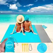 Sand Free Beach Blanket 140 X 175Cm / 55''X 69'' for 1-3 Adults Beach Mat Sand F