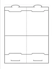 Tri-Fold Table Tent (3.75"x 4.25" folded) 2-UP on 8.5"x 11" White Cover-100 Shts