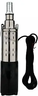 YXINHONGYUE DC 24V Solar Portable Deep well pump, 260W 45m head strong power Home Stainless steel Submersible Pump Versatile Screw Pump black for Fishing Boat Fish Pond