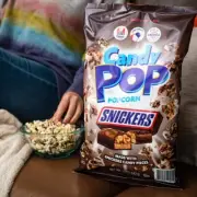 Snack Pop Snickers Candy Coated Popcorn caramel Real Candy Pieces AUS STOCK 149g