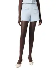 Maje Tweed Shorts With Belt