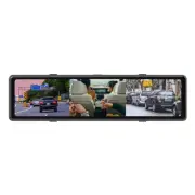 HD DVR Video Recorder Rear View Mirror Dash Cam Parking Monitor 4 Channel (for: Honda Civic)