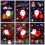 81PCS Christmas Window Clings Stickers for Glass Xmas Decals Decorations Holi...