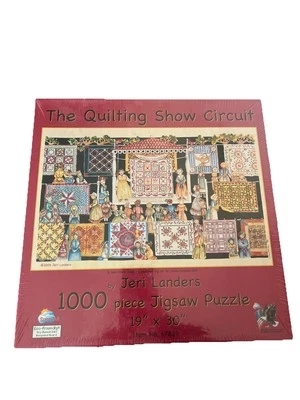 The quilting show show circuit Jeri Landers Jigsaw Puzzle 19 x30 1000 Pc NEW FS
