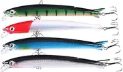 ibasenice Artificial Fishing Lures Imitation Bait Lures Hook Strong Reusable for Outdoor Fishing Random